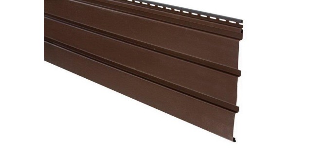 Софіт АйДахо коричневий без перфорації 3х0,3 м, 0,90 м2